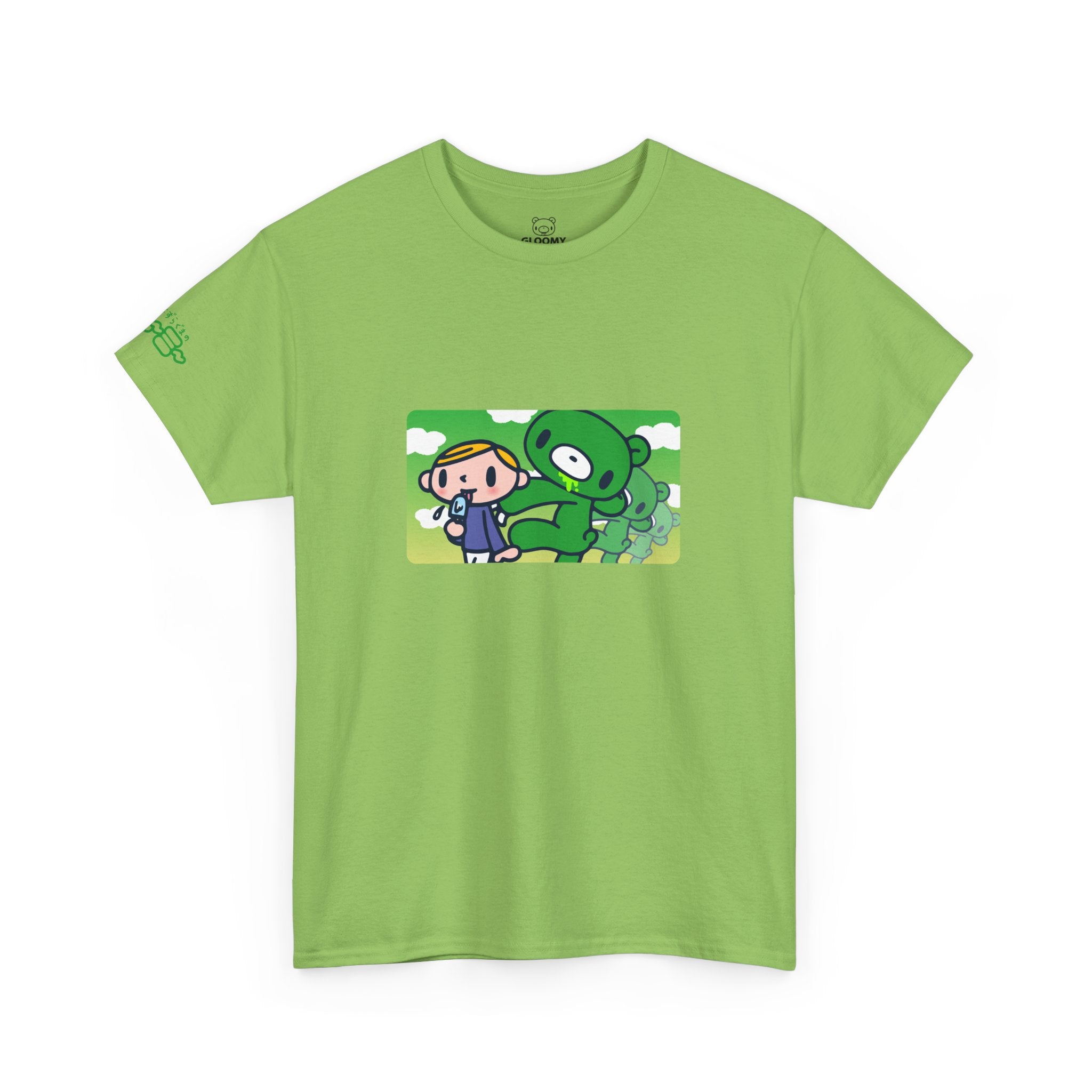 Sneak Up Green Gloomy Bear Tee